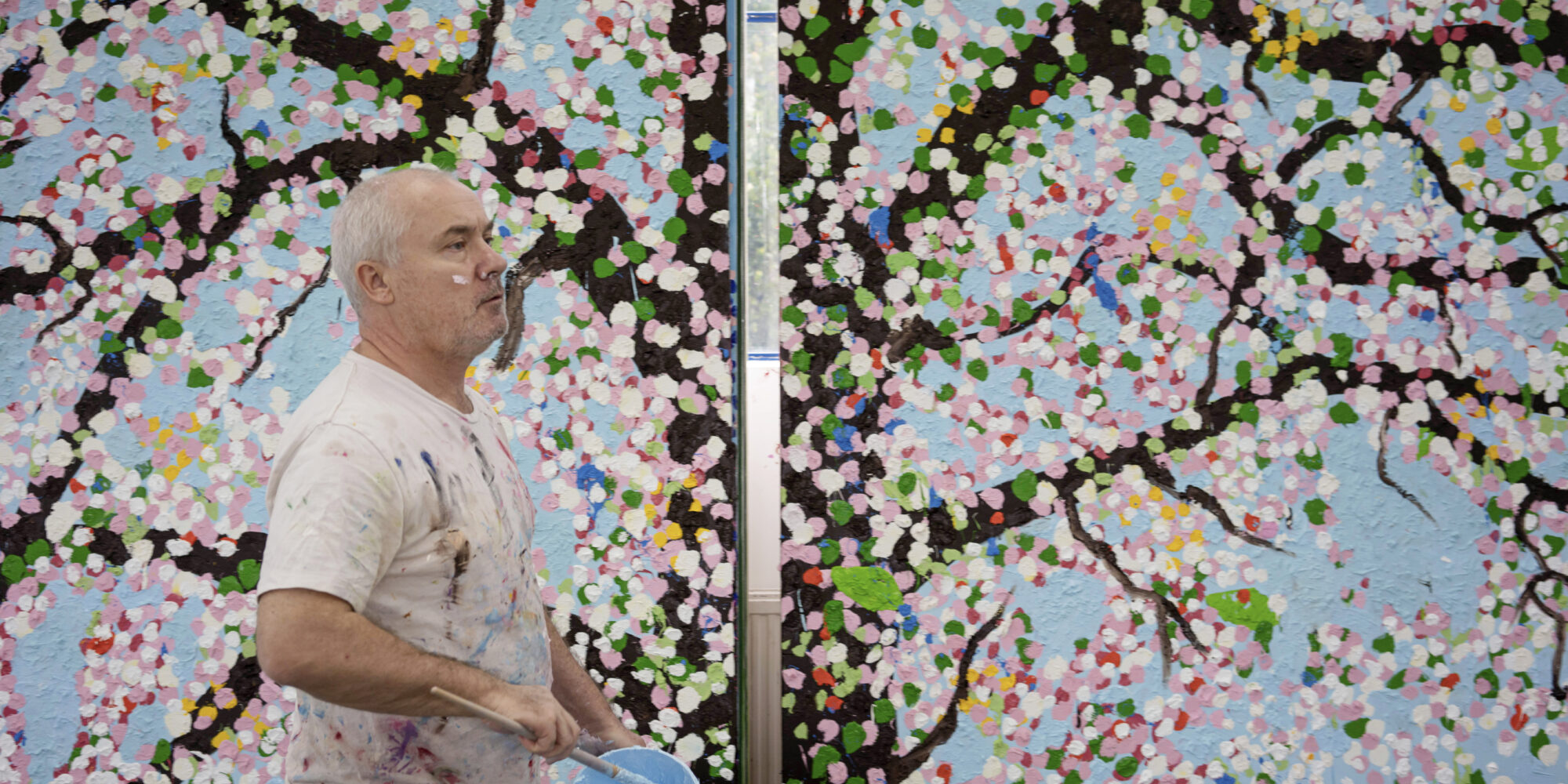 Damien Hirst In Studio